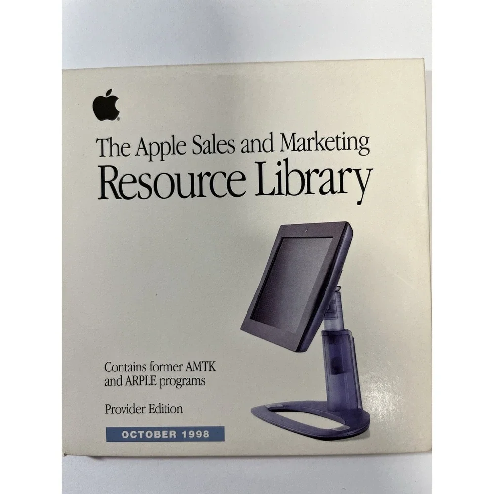 Rare Vintage Apple Computer  Sales and Marketing Resource Library Lot Of 7 '98-9